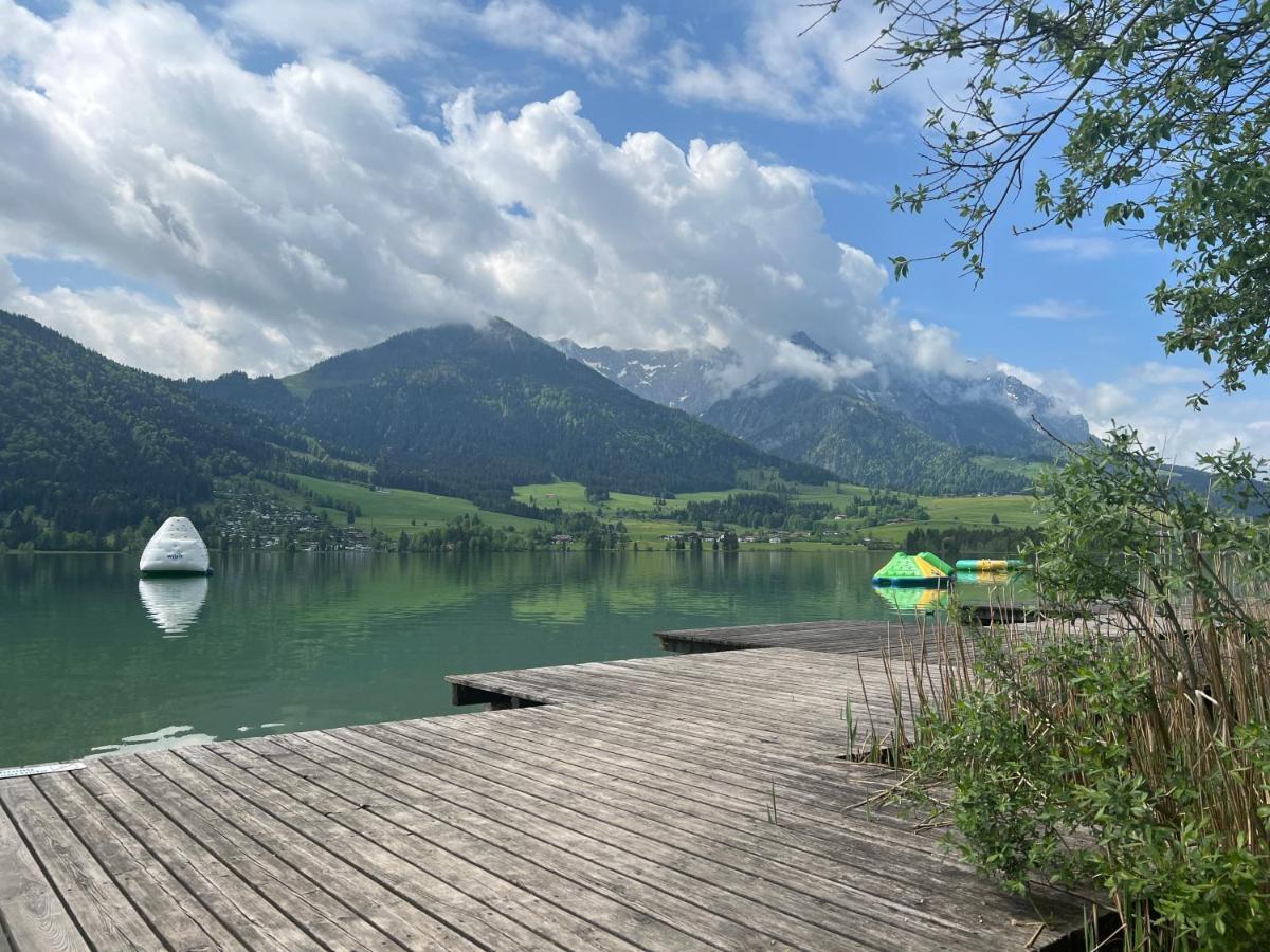 Apartment Liebelei Am See - Traumblick Aufs Kaisergebirge - Nur Ein Katzensprung Zum See Walchsee Exterior photo